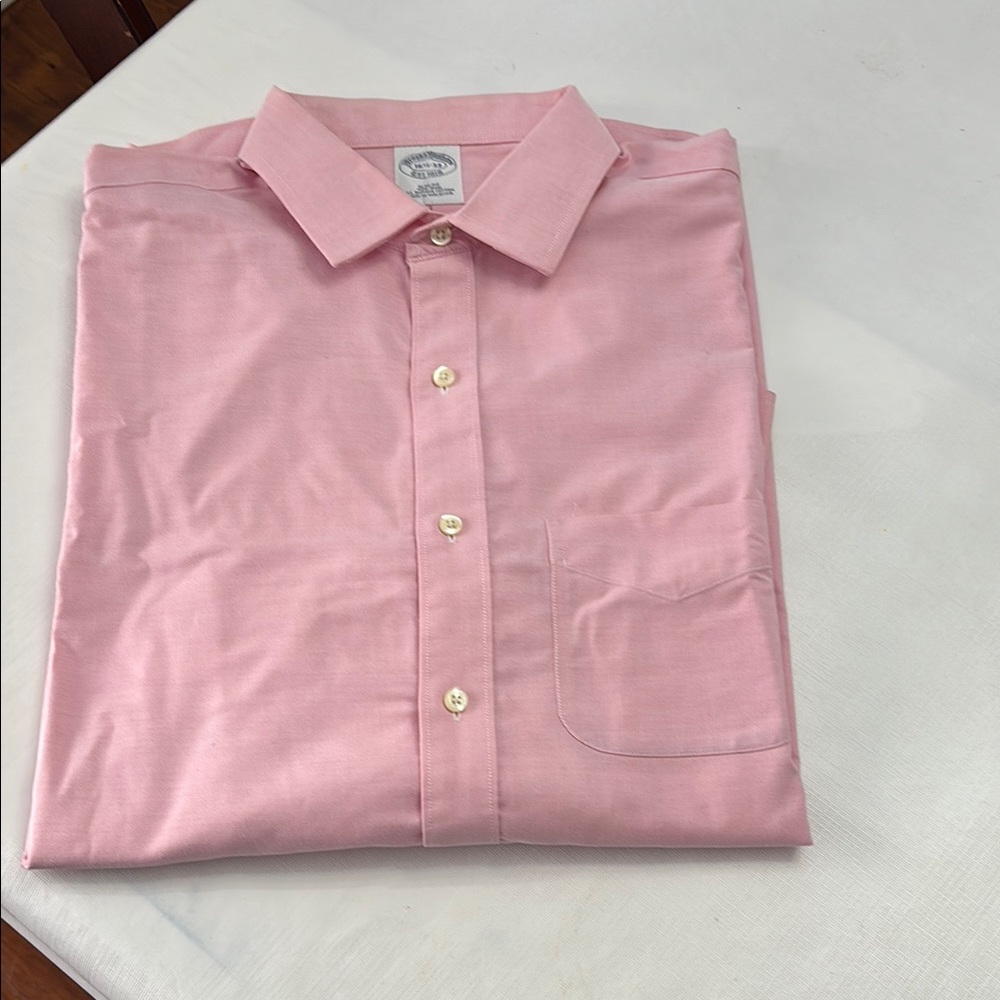 Brooks Brothers All Supima Cotton Shirt Slim Fit 16 1/2 33 Like New
